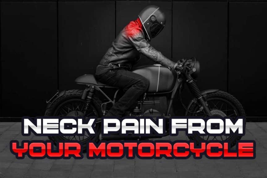 Neck pain while riding motorcycle