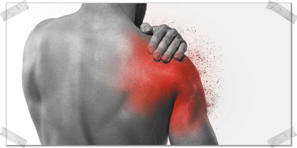 Elliptical upper top back pain