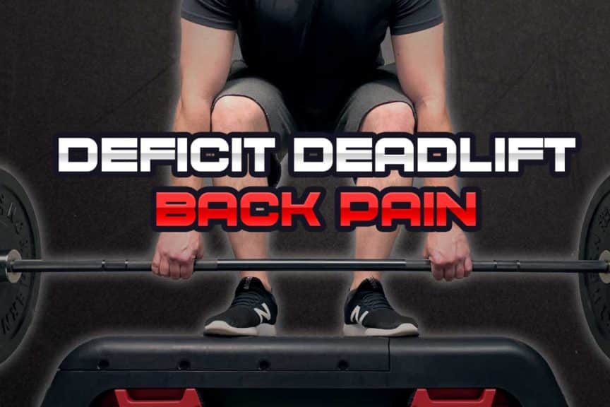 Deficit deadlift back pain blog image cover