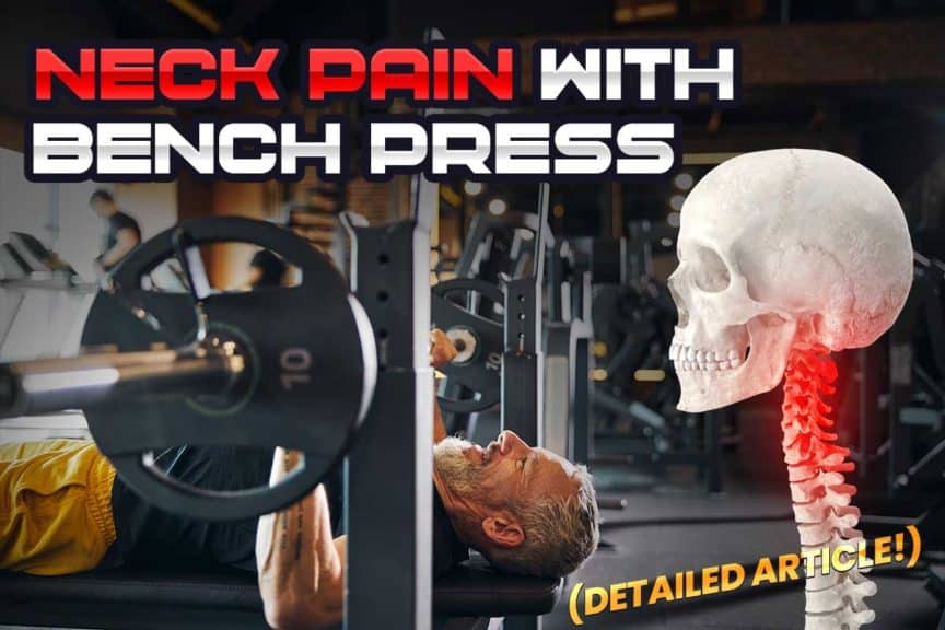 Man performing bench press exercise