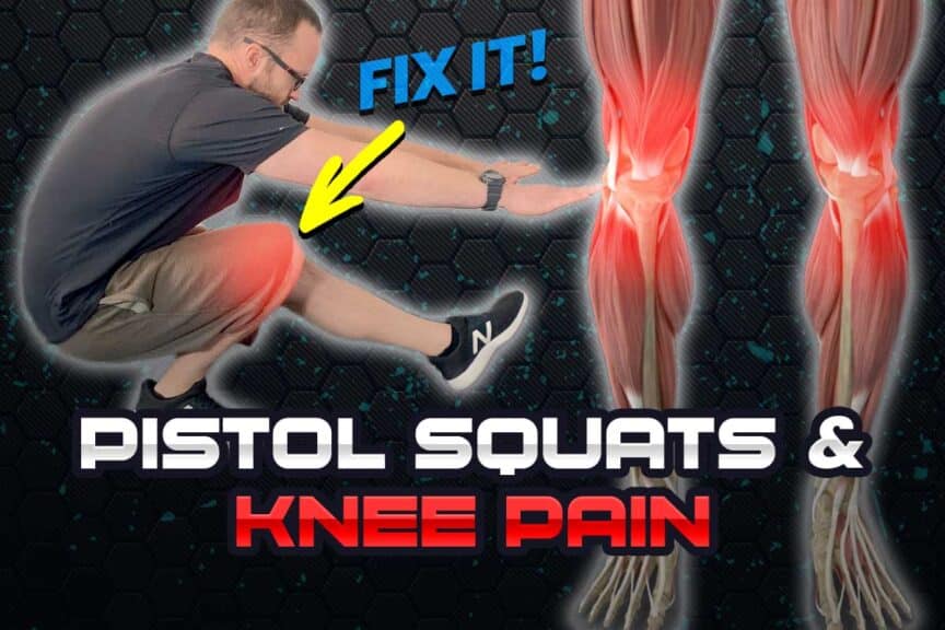 Experiencing knee pain when performing pistol squats