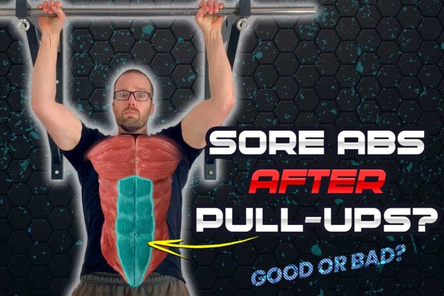 Experiencing sore abdominal muscles after pull-ups