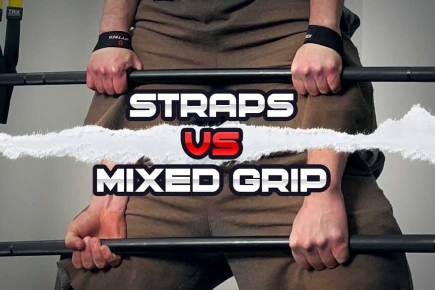 Deadlifting with wrist straps or a mixed grip