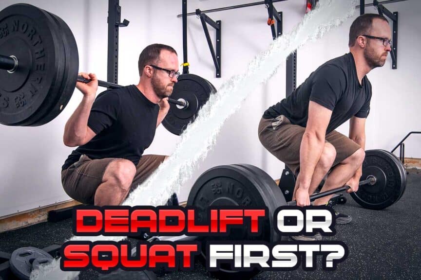 Squatting and deadlifting with a barbell