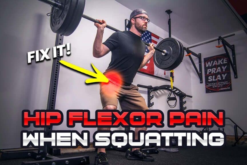 Experiencing hip flexor pain during the squat
